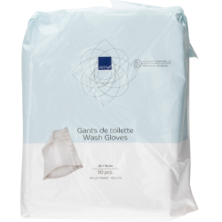 Gant de toilette ABENA sans savon
