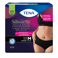 TENA Silhouette Plus Noir Taille Basse M