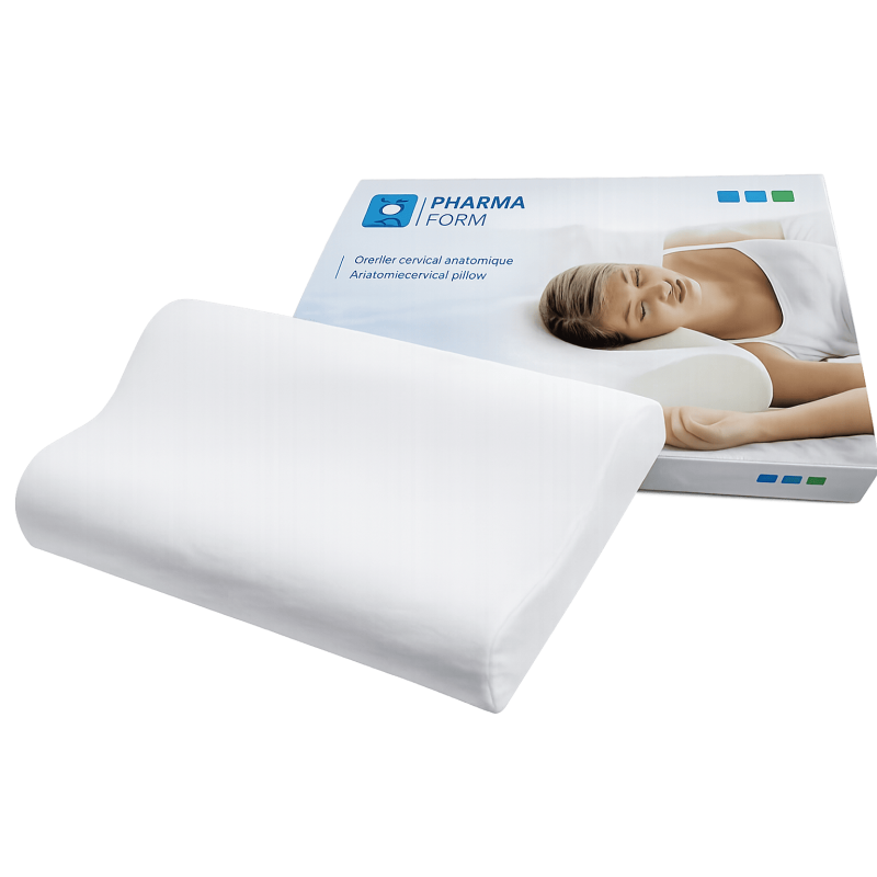 Oreiller cervical anatomique à mémoire de forme PHARMAFORM