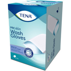 TENA Wash Gloves plastifié